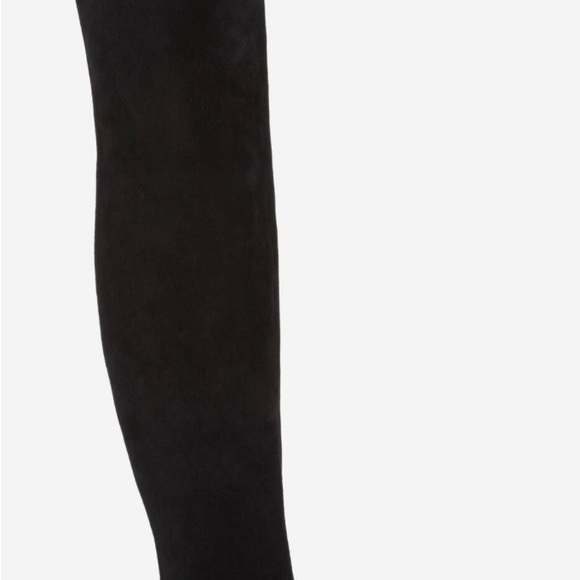 The Kooples Black Suade Thigh-High Boots - Picture 8 of 11
